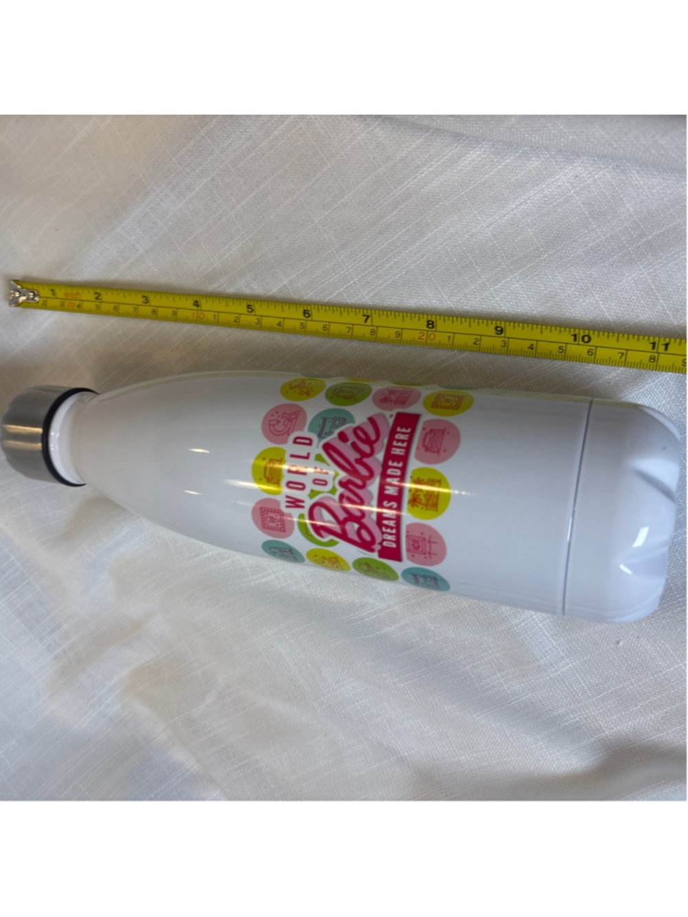 World of Barbie Dreams Made Here metal tumbler with screw on lid Collectible - Picture 8 of 8